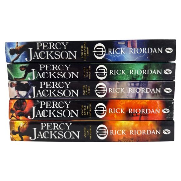 Percy Jackson and the Olympians books 1 - 5 Rick Riordan youth fantasy adventure - Picture 2 of 6